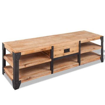 vidaXL Tv-meubel 140x40x45 cm massief acaciahout, Verzenden