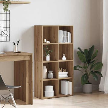 vidaXL Boekenkast 66x30x130 cm bewerkt hout artisanaal, Verzenden