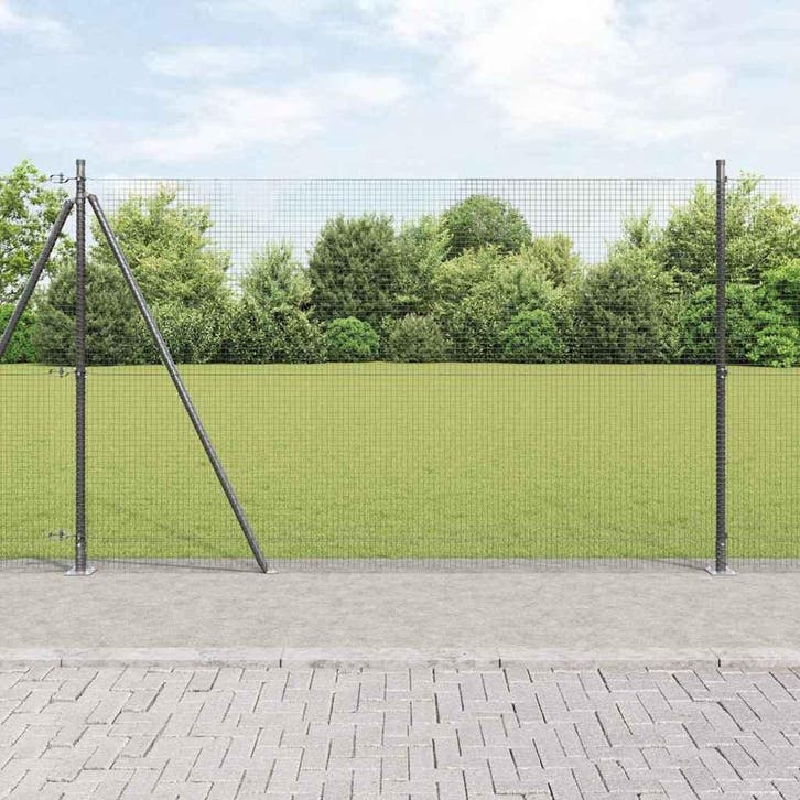 vidaXL Gelast Draadhek met Betonnen Basis 50 x 1,4 m, Tuin en Terras, Tuinhekken en Hekwerk, Nieuw, Verzenden