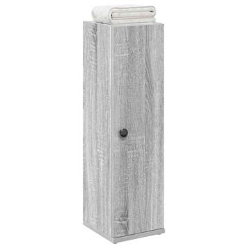 vidaXL Badkamerkast met rolhouder 20,5x22x72 cm grijs sonoma, Verzenden, Nieuw
