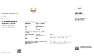 Bague - 18 carats Or jaune - 1.76ct. tw. Diamant (Naturelle), Bijoux, Sacs & Beauté