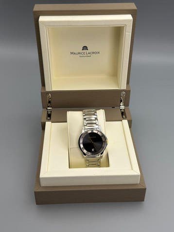 Maurice Lacroix - Miros 69743 – Black Dial – Roman Numerals, Nieuw