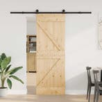 vidaXL Schuifdeur NARVIK Naturel en Zwart 70 x 210 cm (213,5, Verzenden, Nieuw