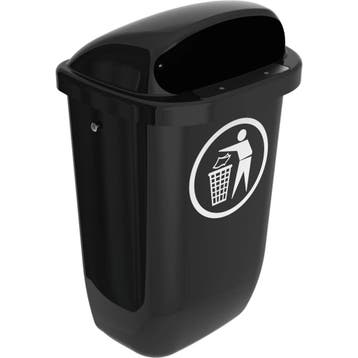 Wandafvalbak | DIN-PK | Kunststof/RVS | Antraciet | 50L |, Verzenden, Nieuw in verpakking