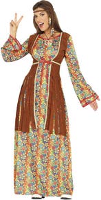 Hippie 60S Kostuum Dames Bloemen, Verzenden, Nieuw