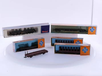 Schaal N Roco 2308 Goederenwagon, Roco 2303 2 x Goederenw..., Gebruikt, Wagon, Ophalen of Verzenden, Roco