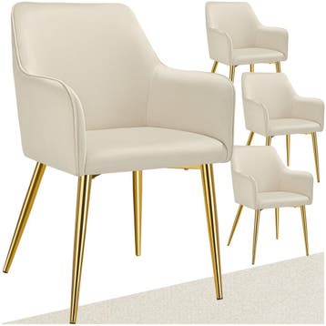 Eetkamerstoel Avane, fluweellook, gestoffeerd, Huis en Inrichting, Stoelen, Verzenden, Nieuw