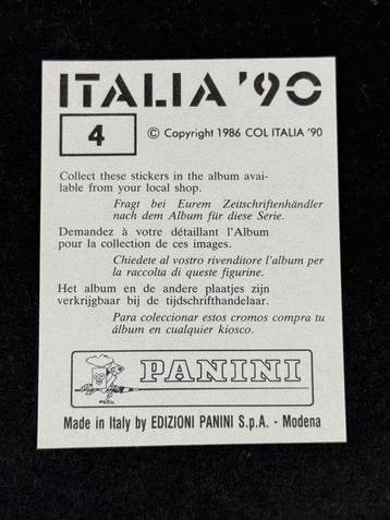 1990 Panini Italia 90 World Cup, Mascotte #4 - 1 Sticker -