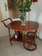 Chariot de service - Bois - Bois acajou, Antiquités & Art
