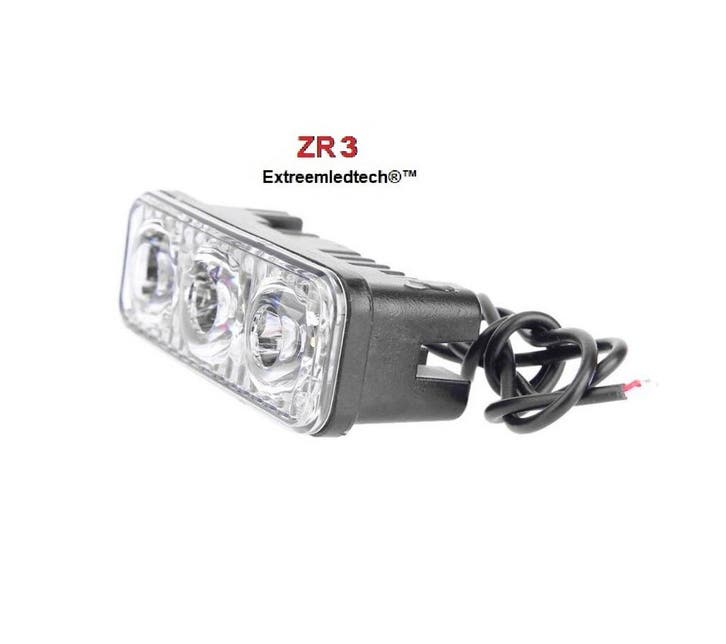 ZR3 Compact Super Fel Led Lamp met 3 Hoog Intensiteit Leds 1, Autos : Pièces & Accessoires, Éclairage, Enlèvement ou Envoi