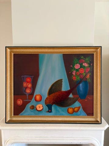 Armand De Vriendt (1898-1973) - Groot stilleven met fazant,, Antiek en Kunst