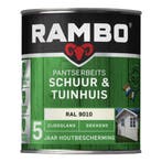 Rambo Pantserbeits Schuur & Tuinhuis Zijdeglans RAL 9010 |, Verzenden, Nieuw
