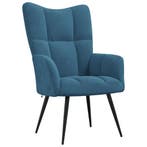 Relaxstoel Blauw | Retour Deal | Sla nu je slag!, Gebruikt, Verzenden, Minder dan 75 cm, Stof