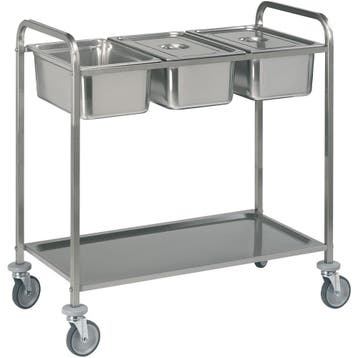 Serveerwagen | RVS | 3x GN 1/1 | 1 Niveau |, Verzenden, Nieuw in verpakking