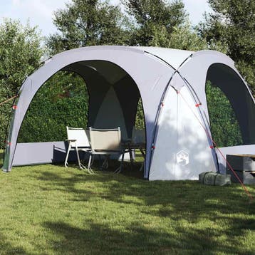 vidaXL Partytent waterdicht wit en grijs, Verzenden