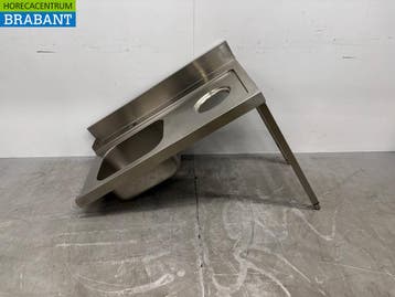 Table de service en acier inoxydable avec emplacement pour, Articles professionnels, Verzenden