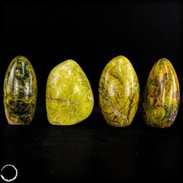 Groene opaal vrijvorm-set – Stralende natuurkunstwerken in