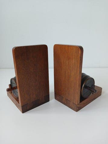 Boekensteunen - Eik - Vintage - Jaren 60
