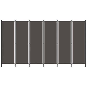 vidaXL Kamerscherm met 6 panelen 300x180 cm antraciet, Verzenden, Nieuw