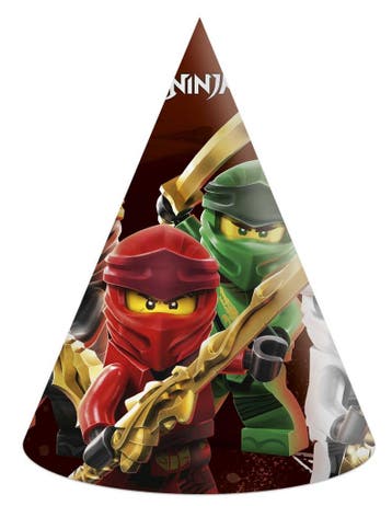 Lego Ninjago Feesthoedjes 6st, Verzenden