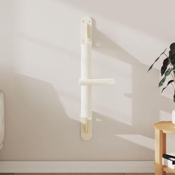 vidaXL Kattenmeubel wandgemonteerd met krabpaal 85,5 cm, Verzenden