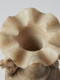 Volterra - sculptuur, Anfora in alabastro del 1880 - 40 cm -
