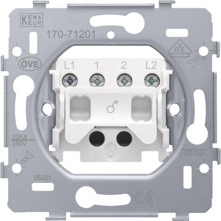 Niko Installatieschakelaar - 170-71201, Doe-het-zelf en Bouw, Elektriciteit en Kabels, Verzenden
