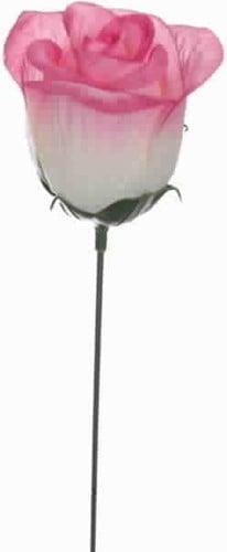 Zijden Roosjes Bud Pinkroze op draad per stuk, Huis en Inrichting, Woonaccessoires | Kunstplanten en Kunstbloemen, Nieuw