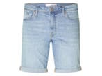 Veiling - Selected Alex Slim Short Blue Denim - S, Kleding | Heren, Broeken en Pantalons, Nieuw