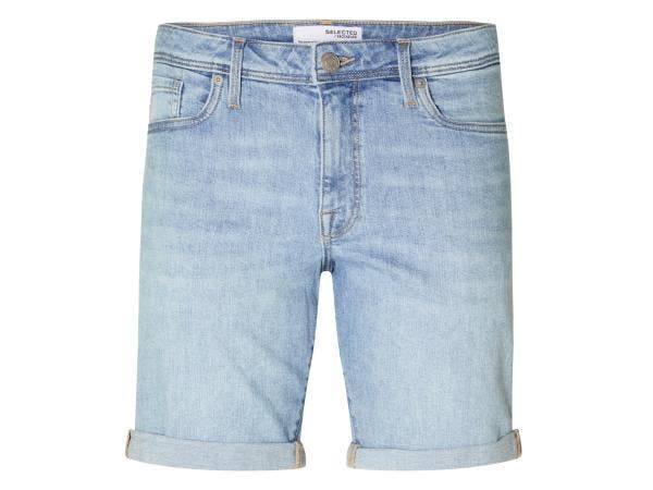 Veiling - Selected Alex Slim Short Blue Denim - S, Kleding | Heren, Broeken en Pantalons