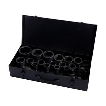 Doppendoos impact 3/4'' en 1'' 26 delig engels, Doe-het-zelf en Bouw, Gereedschap | Lasapparaten, Ophalen of Verzenden, Nieuw