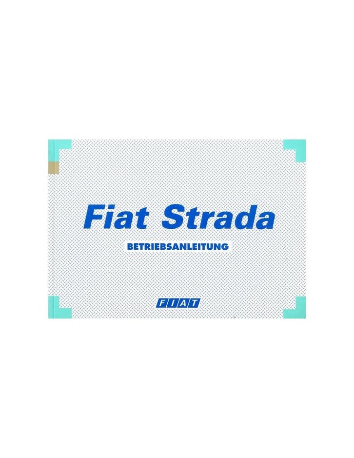 1999 FIAT STRADA INSTRUCTIEBOEKJE DUITS, Autos : Divers, Modes d'emploi & Notices d'utilisation