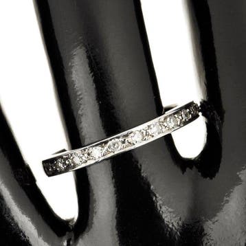 Bague - 18 carats Or blanc Diamant (Naturelle), Nieuw