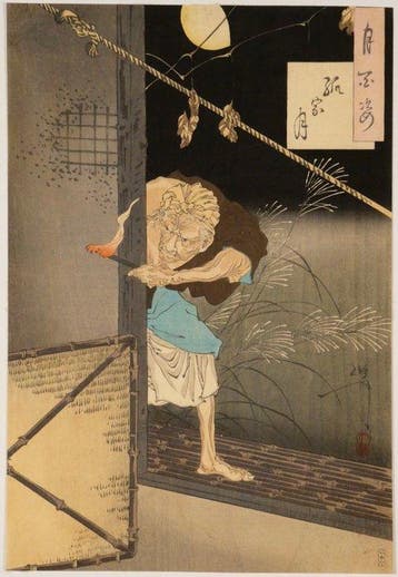 Tsukioka Yoshitoshi /  (1839–1892) Maan boven het