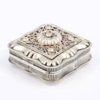 NO RESERVE - J. Niekerk - Boîte à menthe poivrée - Argent