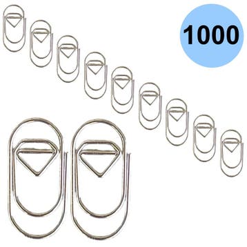 Fako Bijoux - 1000x Mini Paperclip Diamant Zilver -, Diversen, Cadeauverpakkingen, Verzenden, Nieuw