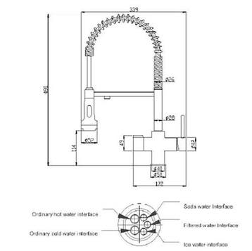 5 in 1 Kraan SH-503-5 WAY-BLACK, Ophalen of Verzenden, Nieuw