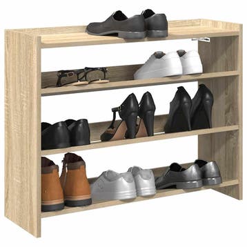 vidaXL Schoenenrek 80x25x62 cm bewerkt hout sonoma, Verzenden, Nieuw