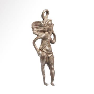 Oud-Romeins Zilver Hanger met Eros