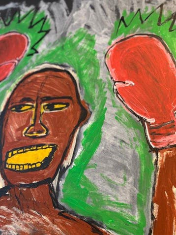 Malo - Champ 2 - like basquiat, Antiek en Kunst