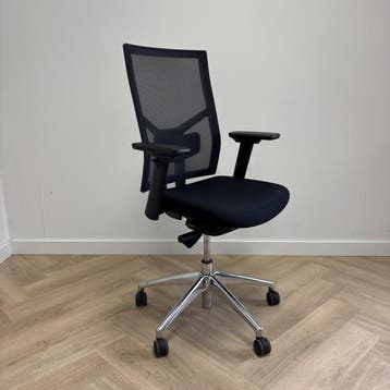ergonomische bureaustoel gaasrug, zwart, Ergonomisch, Gebruikt, Zwart, Bureaustoel