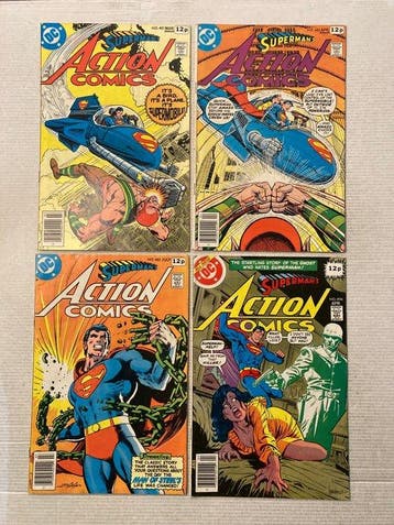 Action Comics (1938) 13 comics in range # 481 to 561! Bronze, Boeken, Nieuw