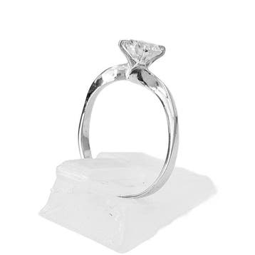 Verlovingsring - 14 karaat Witgoud - 0.78ct. tw. Diamant