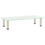 vidaXL Tv-meubel 80x35x17 cm gehard glas mat, Verzenden, Nieuw