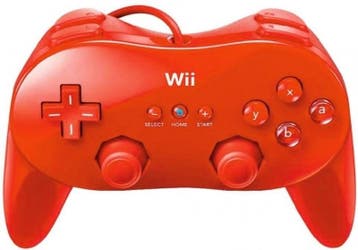 Wii Classic Pro Controller Rood (Wii Accessoires), Ophalen of Verzenden, Zo goed als nieuw
