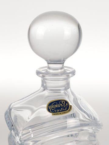 Bouteille - Cristal - bouteille en cristal de Bohême, Antiek en Kunst