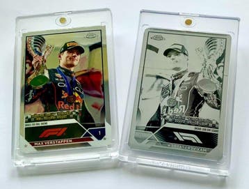 2023 Topps Max Verstappen 1/1 Black Printing Plate F1 Chrome