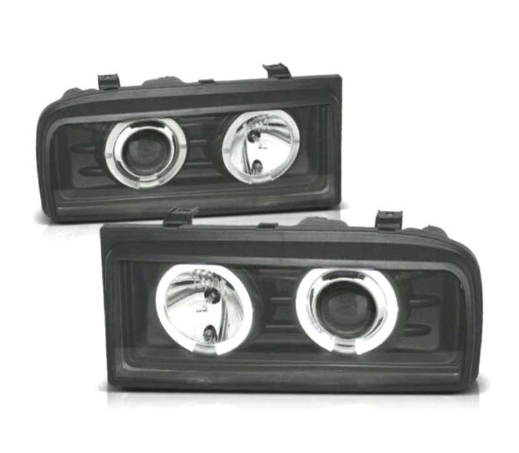 PHARES VOLKSWAGEN VW CORRADO 88-95 ANGEL EYES CCFL FOND NOIR, Autos : Pièces & Accessoires, Éclairage, Envoi
