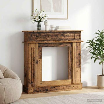 vidaXL Haardombouw Oud hout 102 x 26 x 100 cm Bewerkt hout, Huis en Inrichting, Kachels, Verzenden, Nieuw