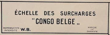 Belgisch-Congo 1909 - De Schaal Maes ter identificatie van, Gestempeld